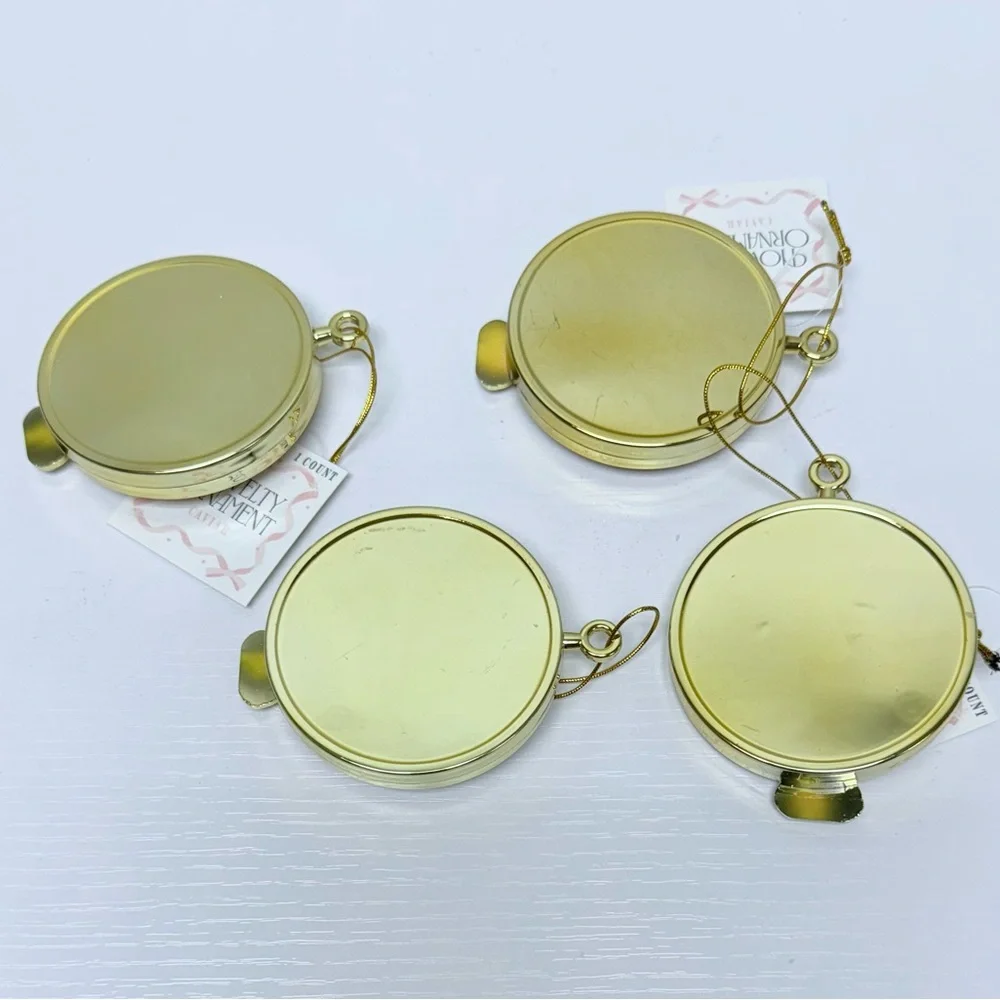 Target Pink and Gold Caviar Ornaments